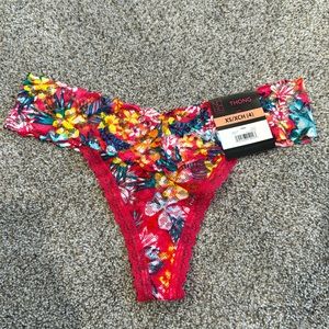 NWT No Boundaries Multi-Colored Floral Thong
